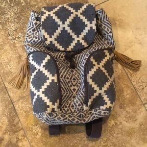 Mossimo woven boho backpack